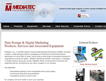Tablet Screenshot of mediatecinc.com